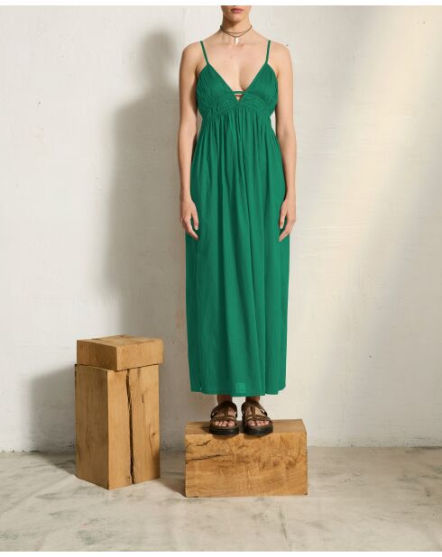 Vestido básico verde alegre de Balina