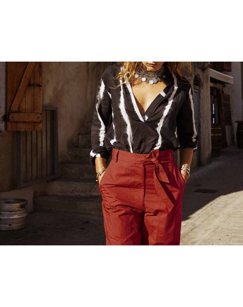 Pantaloni Marco in popeline di Siena