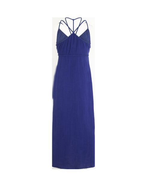 Vestido Dalhia de doble gasa azul violeta