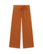 Pantaloni Santa Fe in popeline albicocca