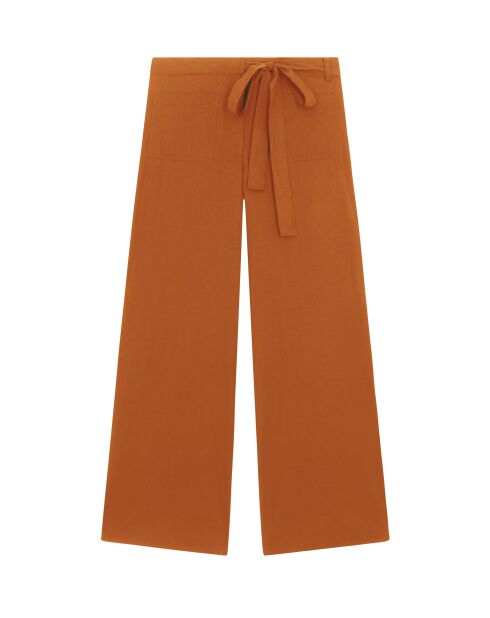 Pantalones de popelina de albaricoque Santa Fe