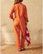 Jumpsuit Solal aprikosenfarbener Popeline