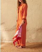 Jumpsuit Solal aprikosenfarbener Popeline