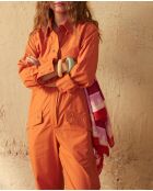 Jumpsuit Solal aprikosenfarbener Popeline