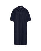 Gemustertes Mullkleid in Flaminiatinte