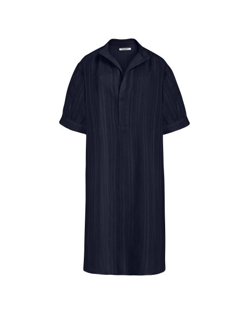 Gemustertes Mullkleid in Flaminiatinte