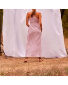 Vestido Dalhia Fair de gasa con textura de orquídea