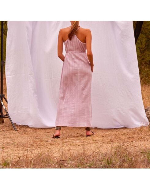 Vestido Dalhia Fair de gasa con textura de orquídea