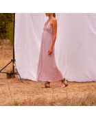 Vestido Dalhia Fair de gasa con textura de orquídea