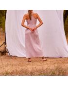 Vestido Dalhia Fair de gasa con textura de orquídea