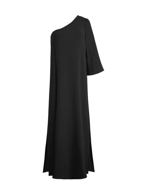 Vestido negro de doble gasa Chiraze