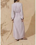 Vestido Emmanuelle Fair de gasa con textura de orquídea