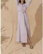 Vestido Emmanuelle Fair de gasa con textura de orquídea