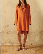 Basic-Kleid Adele in Aprikose