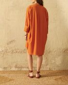 Basic-Kleid Adele in Aprikose