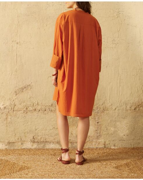 Vestido básico color albaricoque Adele