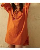 Basic-Kleid Adele in Aprikose