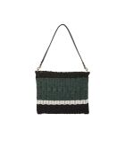 Pochette Poonam avec cordon ciré greencombo