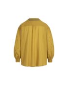 Goudkleurige blouse met Matryochka-patroon in gouden maravoile
