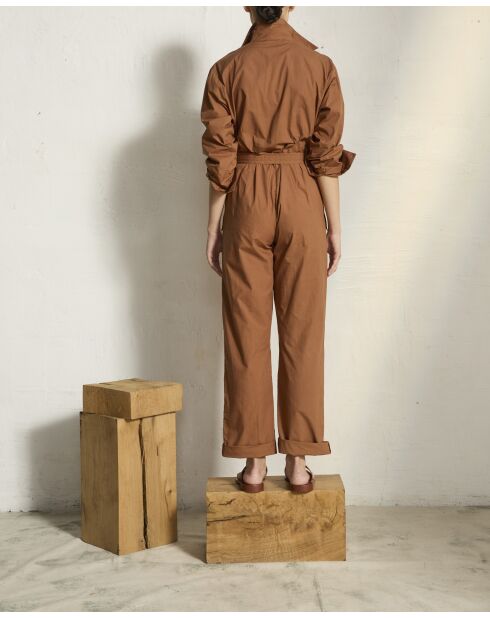 Mono Solal de popelina marrón habana