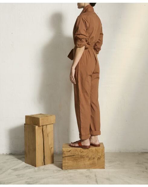 Mono Solal de popelina marrón habana