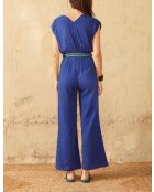 Diane lilafarbener Overall mit doppelter Gaze