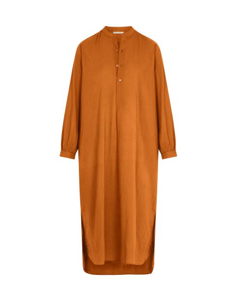 Apricot basic lange jurk van Quarine