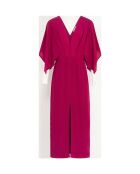 SOUANE camelia rosafarbenes Seidenkleid