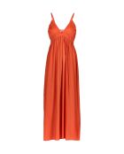 Vestido básico Balina de barro rojo