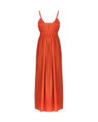 Vestido básico Balina de barro rojo