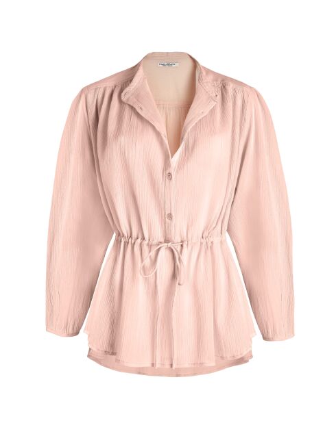 Chemise fine froissée JOJOBELT dusty pink