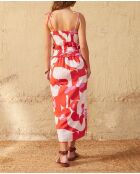 Gonna Beryl stile anni settanta in combinazione rosa maravoile