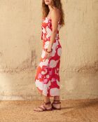 Gonna Beryl stile anni settanta in combinazione rosa maravoile