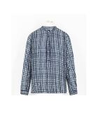 Camicetta modello Shibori Quarine in Dobby Large Combo Blue