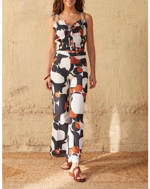 Paule Top im Stil der Siebzigerjahre in Maravoile-Schwarz