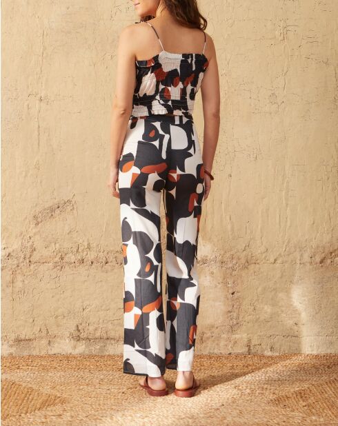 Paule Top im Stil der Siebzigerjahre in Maravoile-Schwarz