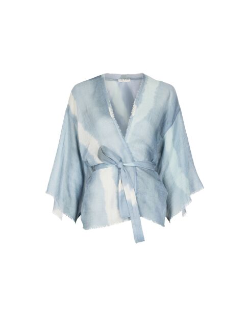 Renata Kimono mit Krawatte und Farbe in Pashmina-Wolkenkombination