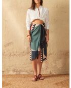 Lena T-Shirt im großen weißen Dobby-Design