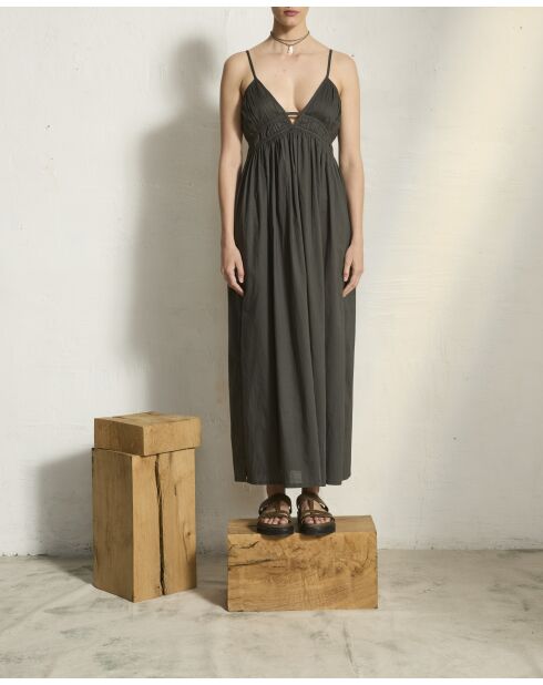 Basic-Kleid Balina aus Schiefer