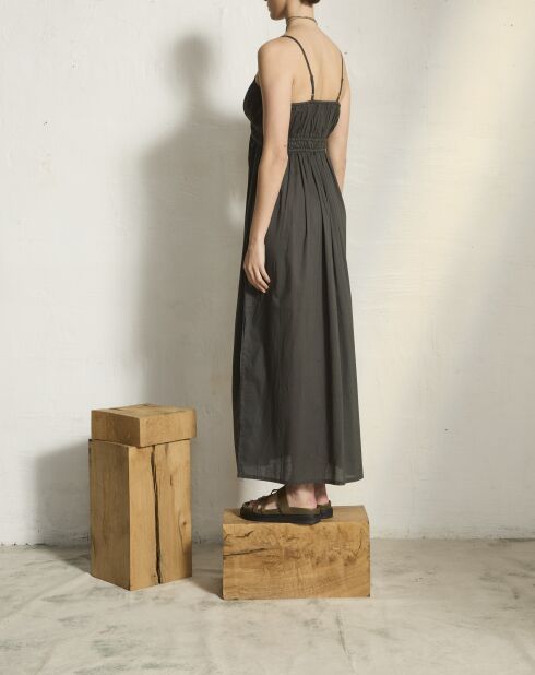 Basic-Kleid Balina aus Schiefer