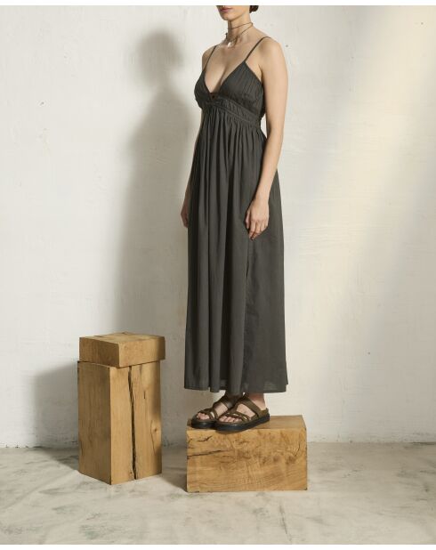 Basic-Kleid Balina aus Schiefer