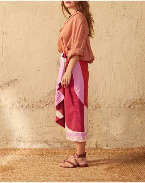 Bluse Pedro in Maravoile-Rouge mit Flauscheffekt