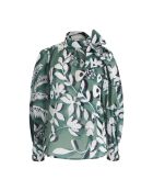 Camisa Odette tropical verde aguamarina