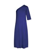 Vestido de doble gasa azul morado Chiraze