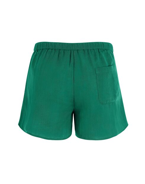 Lilou Jolly grüne Shorts mit doppelter Gaze