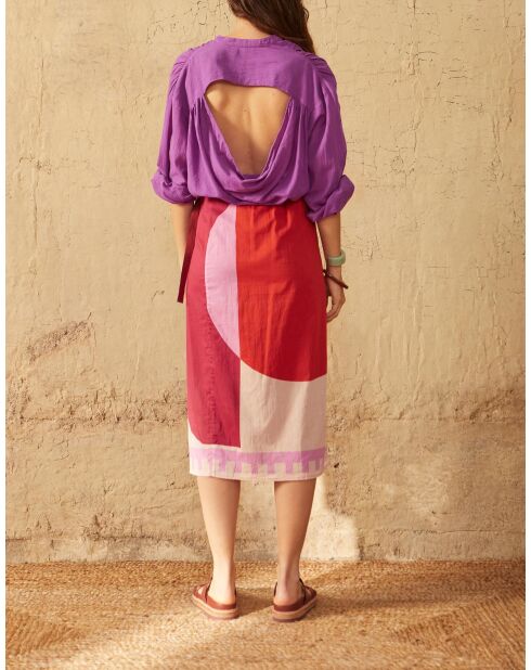 Rock Leon mit Grafikprint in einer Kombination aus Maravoile-Rosa