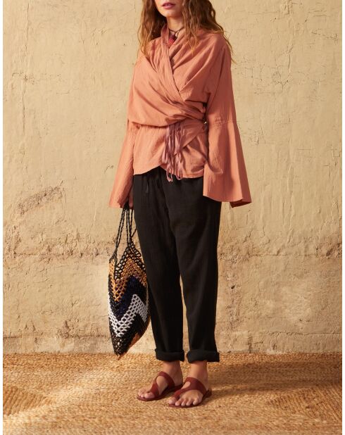 Camisa Anae con efecto rubor esponjoso maravillosa