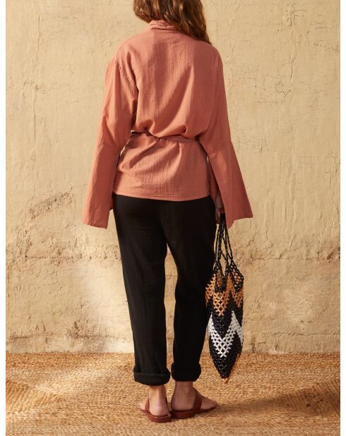 Camisa Anae con efecto rubor esponjoso maravillosa