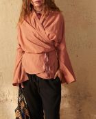 Camisa Anae con efecto rubor esponjoso maravillosa