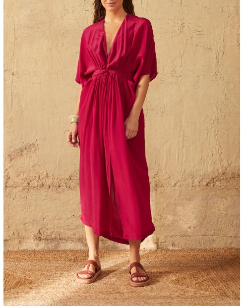 Camelia Pinkes Stella 2 Seidenkreppkleid